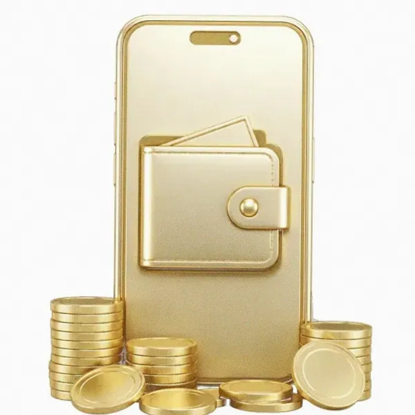 Smartphone with wallet — Pink