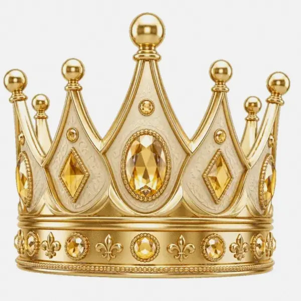Gold crown — Pink