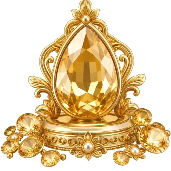 Faceted gemstone — Pink