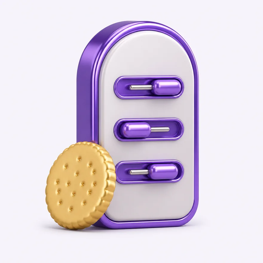 Biscuit with toggle panel — Pink