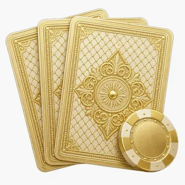 Playing cards and chip — Pink
