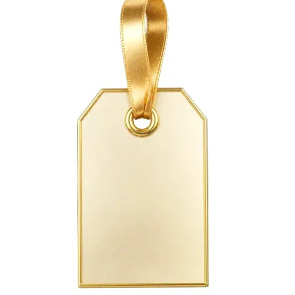 Blank gift tag — Pink