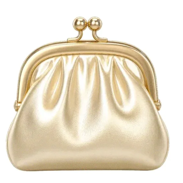 Leather coin purse — Pink