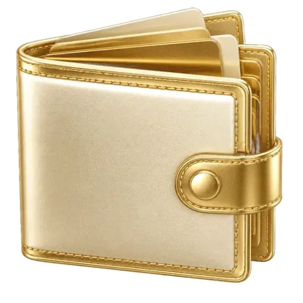 Leather wallet — Pink