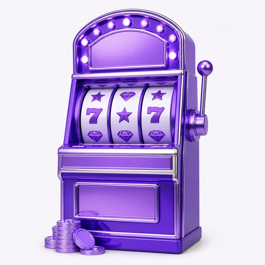 Slot cabinet with marquee — Pink