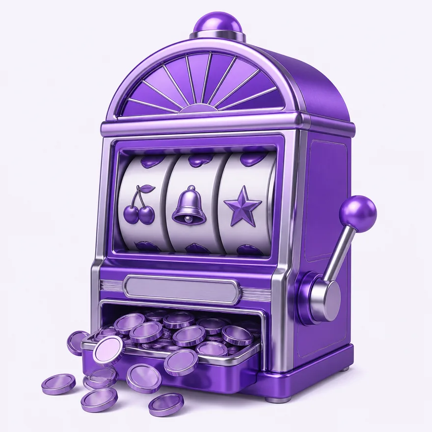 Spinning slot machine — Pink