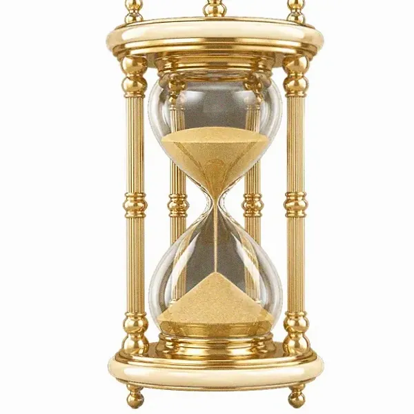 Ornate hourglass — Pink