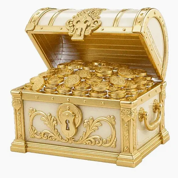 Open treasure chest — Pink