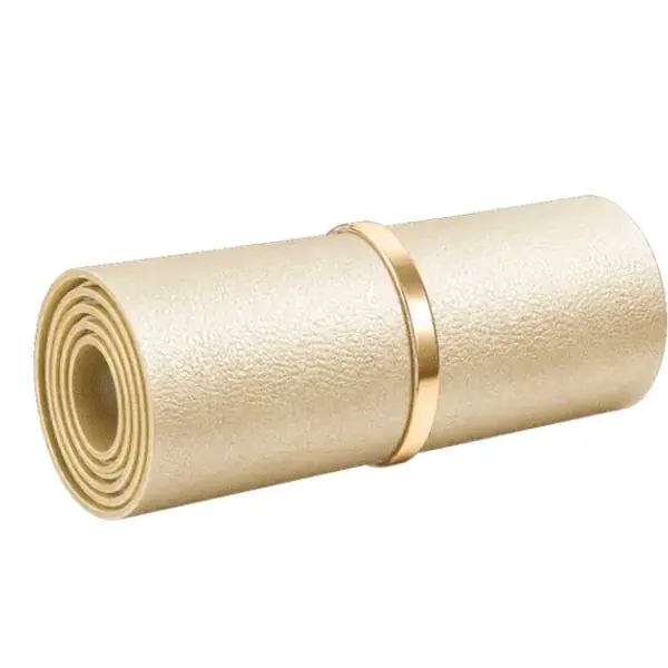 Rolled leather mat — Pink