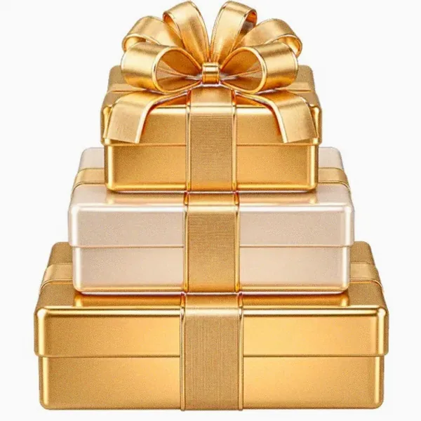 Stacked gift boxes — Pink