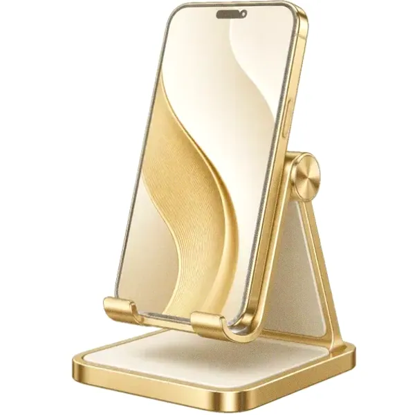 Smartphone on stand — Pink