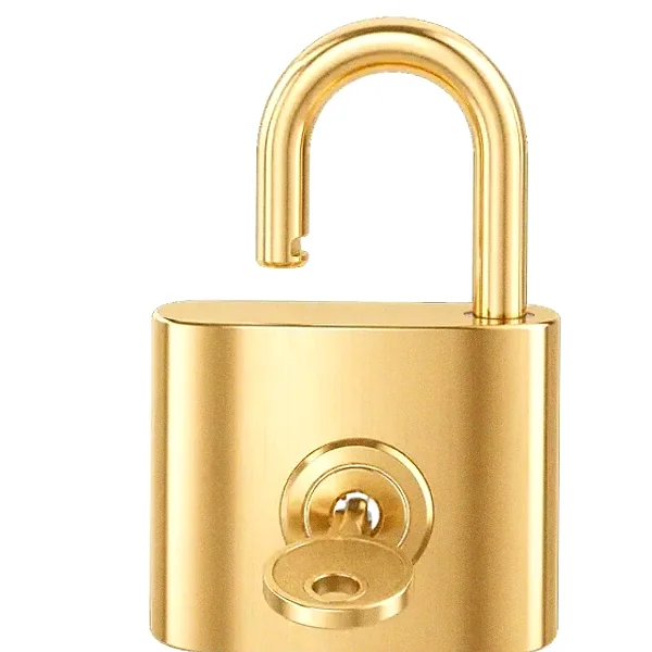 Open padlock — Pink