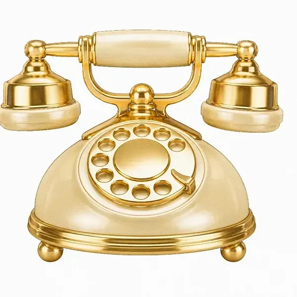 Vintage rotary telephone — Pink