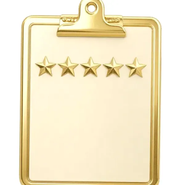 Star rating clipboard — Pink